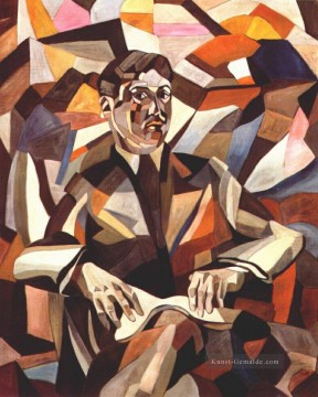 Selbstporträt 1912 Aristarkh Vasilevich Lentulov Kubismus abstrakt Ölgemälde